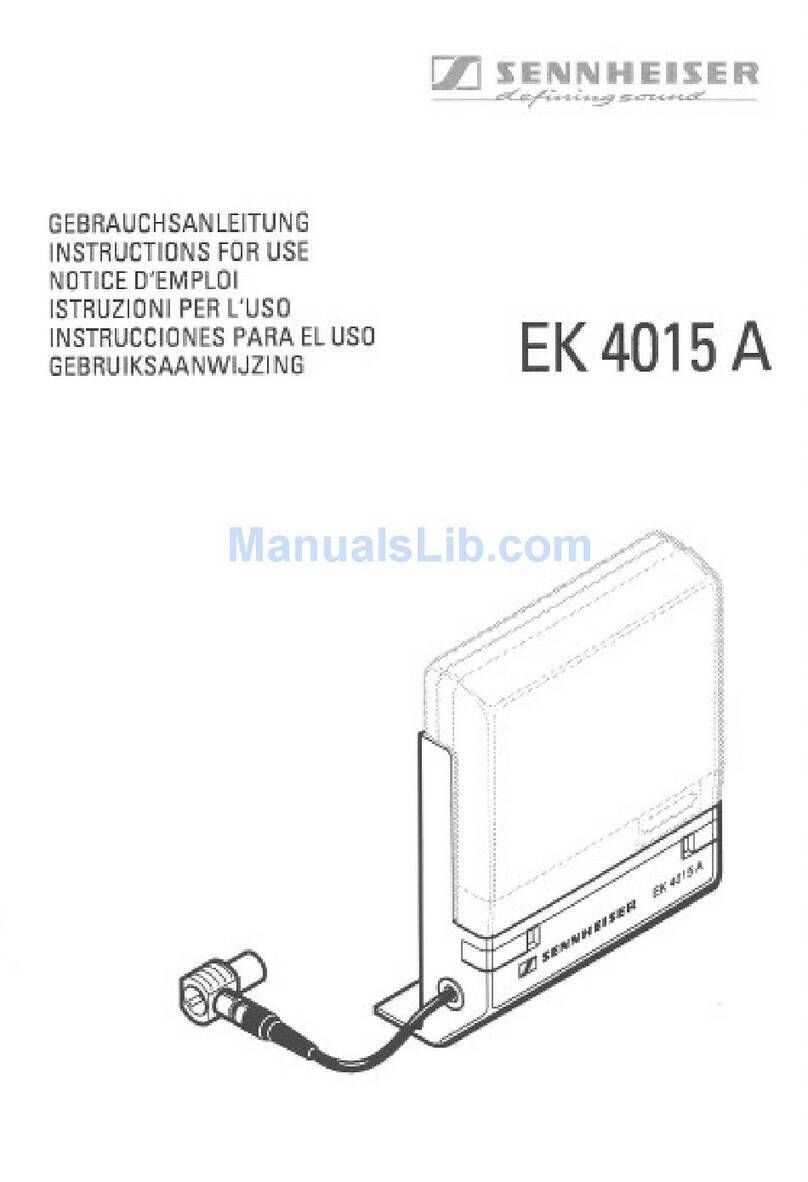 Sennheiser EK 4015 A manual