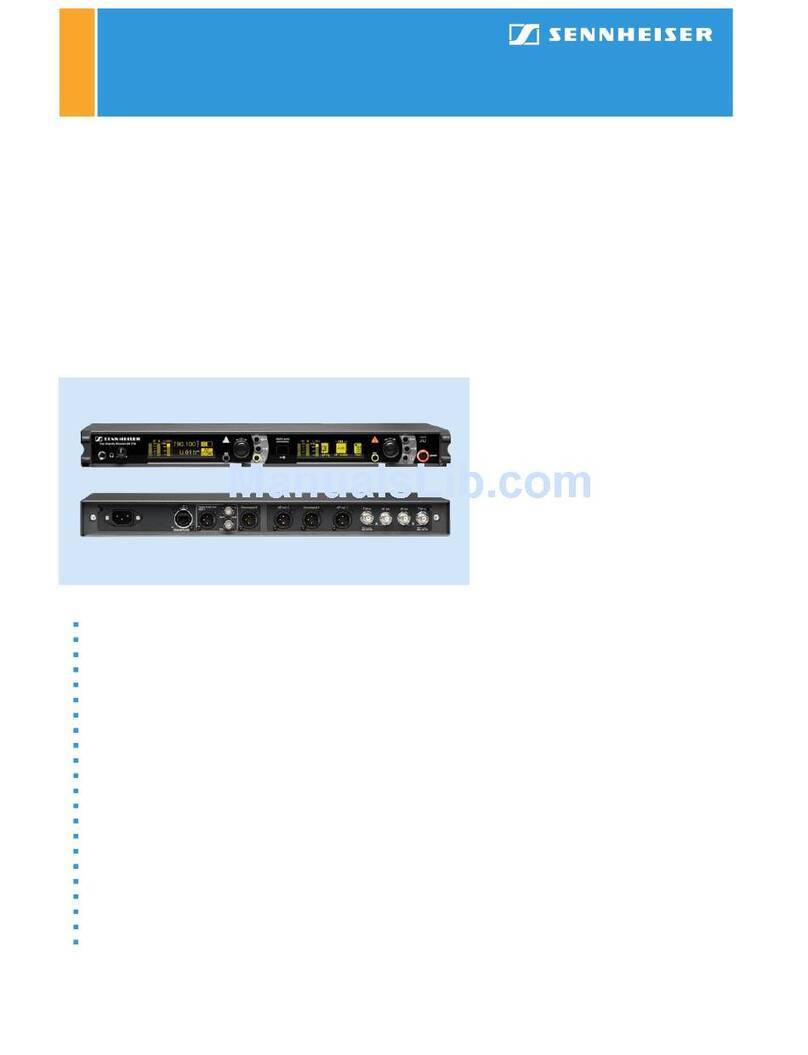 Sennheiser EM 3732 FREQUENCY SHEETS Product sheet