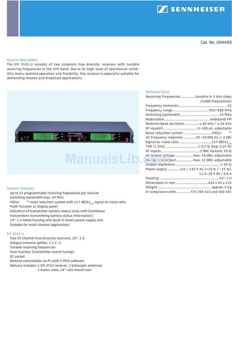 Sennheiser EM 3532-U User manual