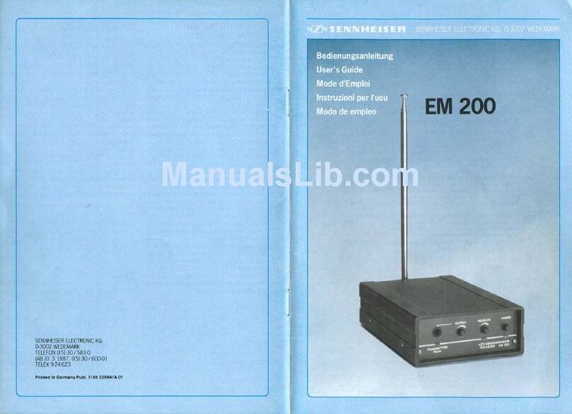 Sennheiser EM 200 manual