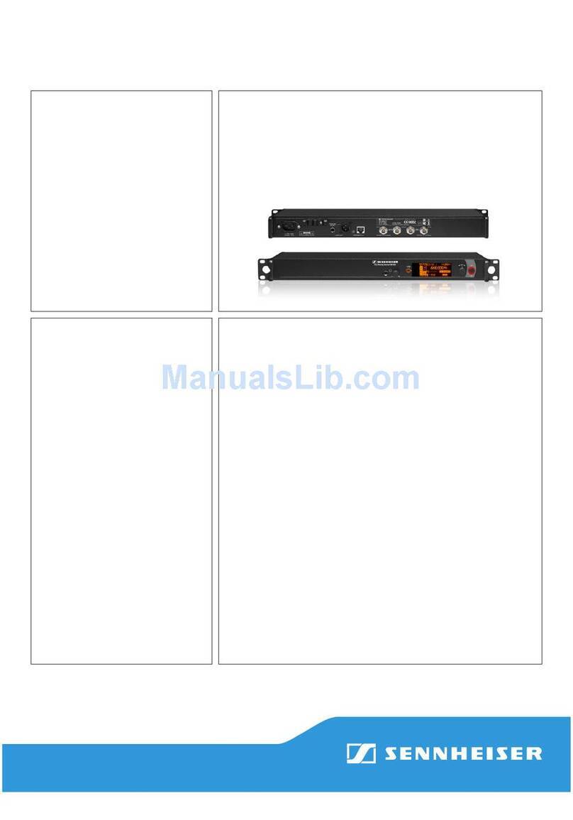 Sennheiser EM 2000 Instruction manual