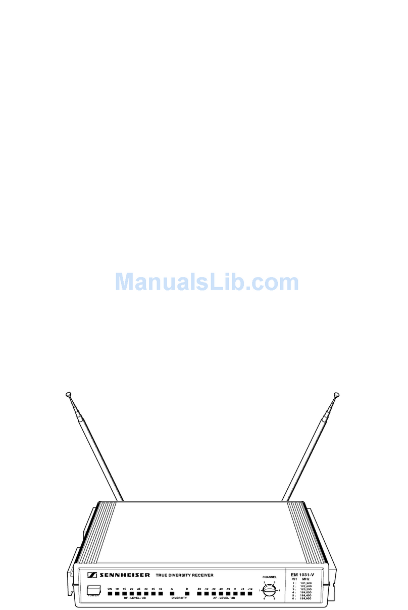 Sennheiser EM 1031-V Operation and maintenance manual