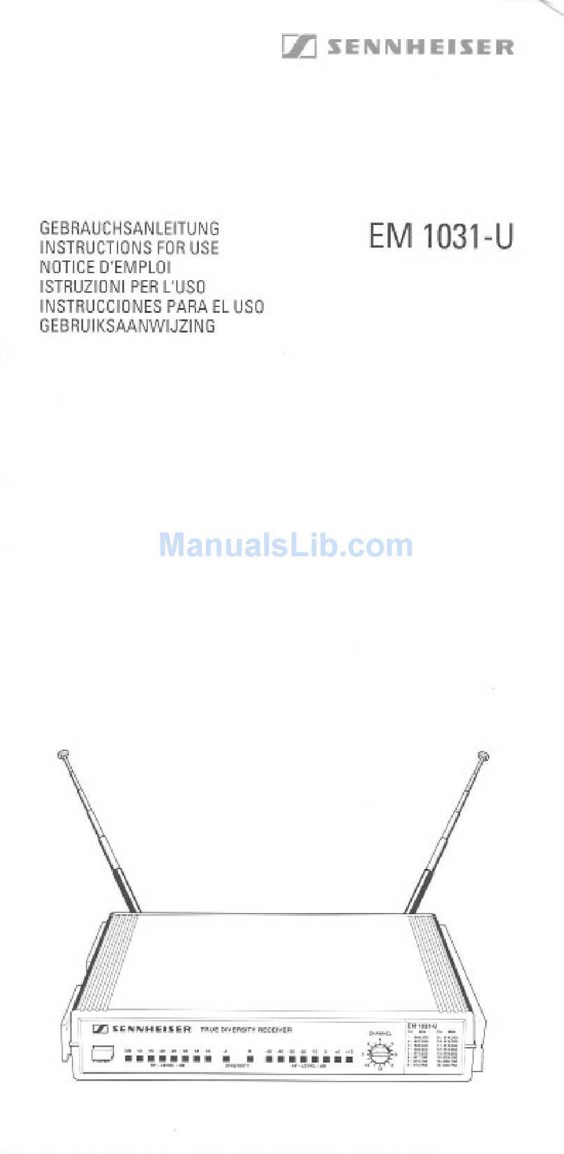 Sennheiser EM 1031-U manual
