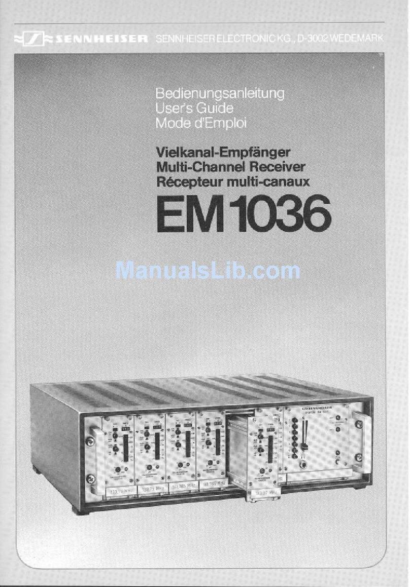 Sennheiser EM 1036 manual