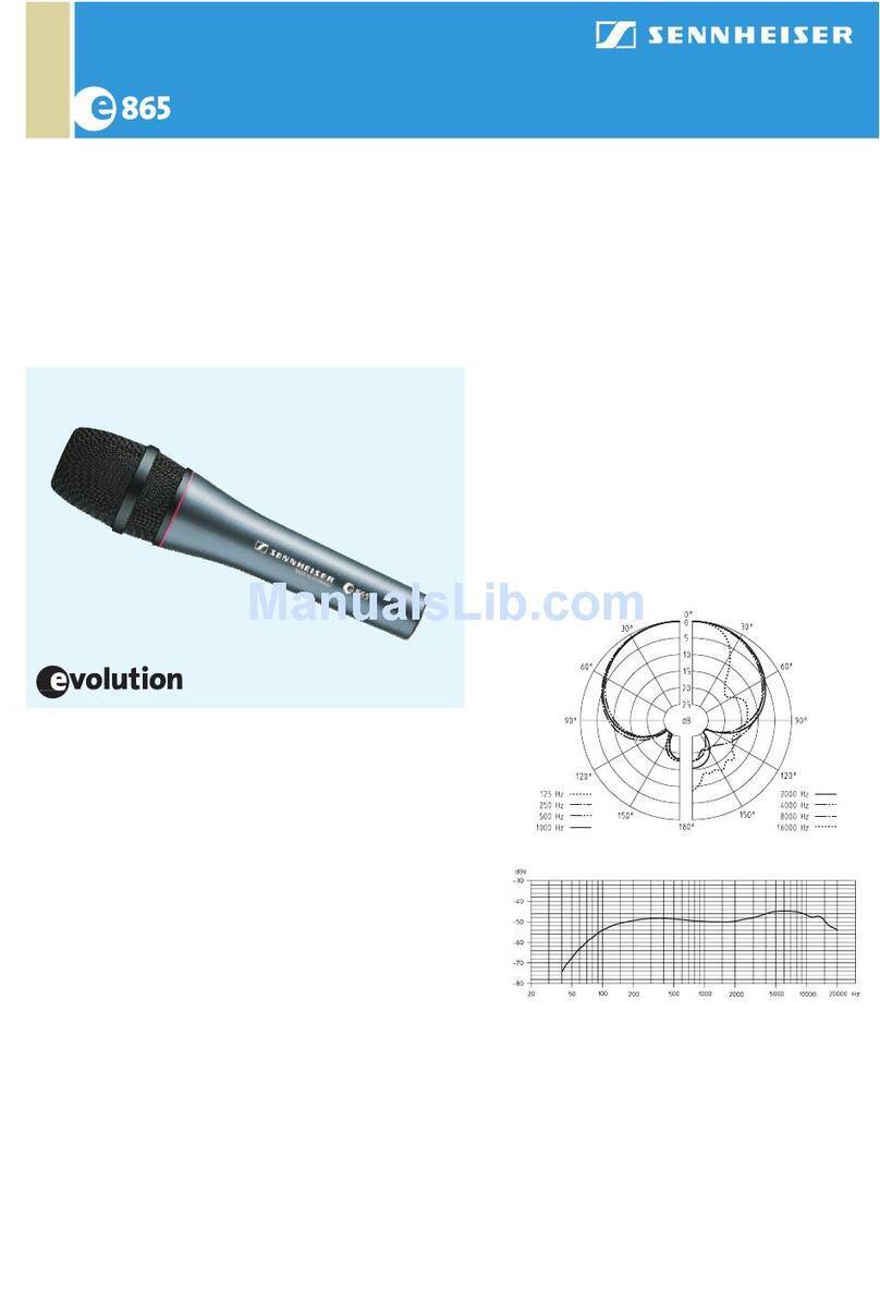 Sennheiser Evolution E865 datasheet