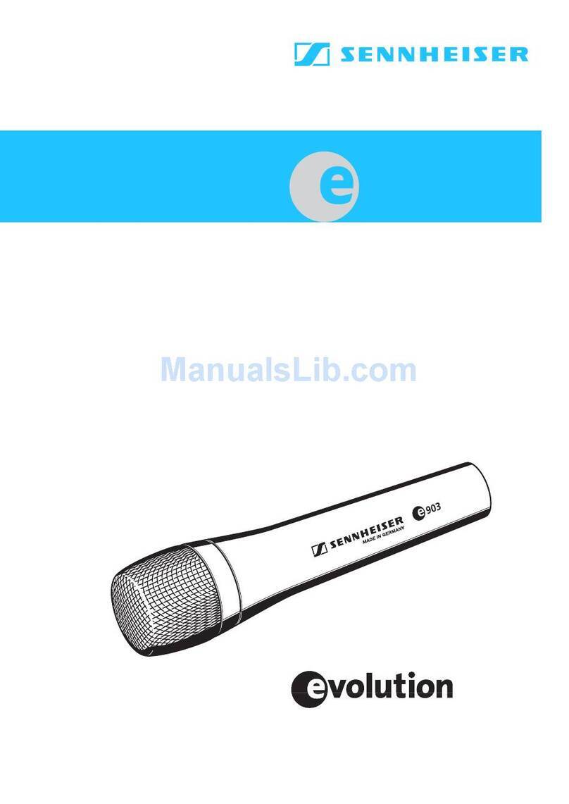 Sennheiser E 903 User manual