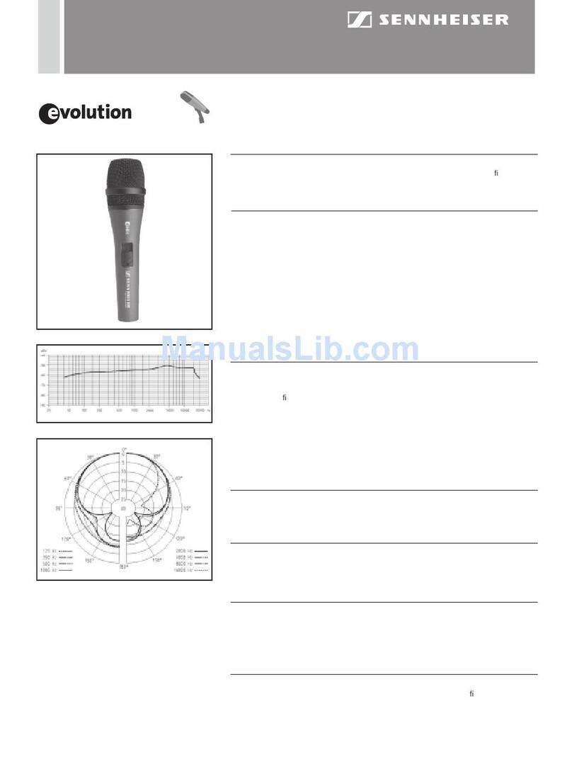 Sennheiser Evolution E 845 Product sheet