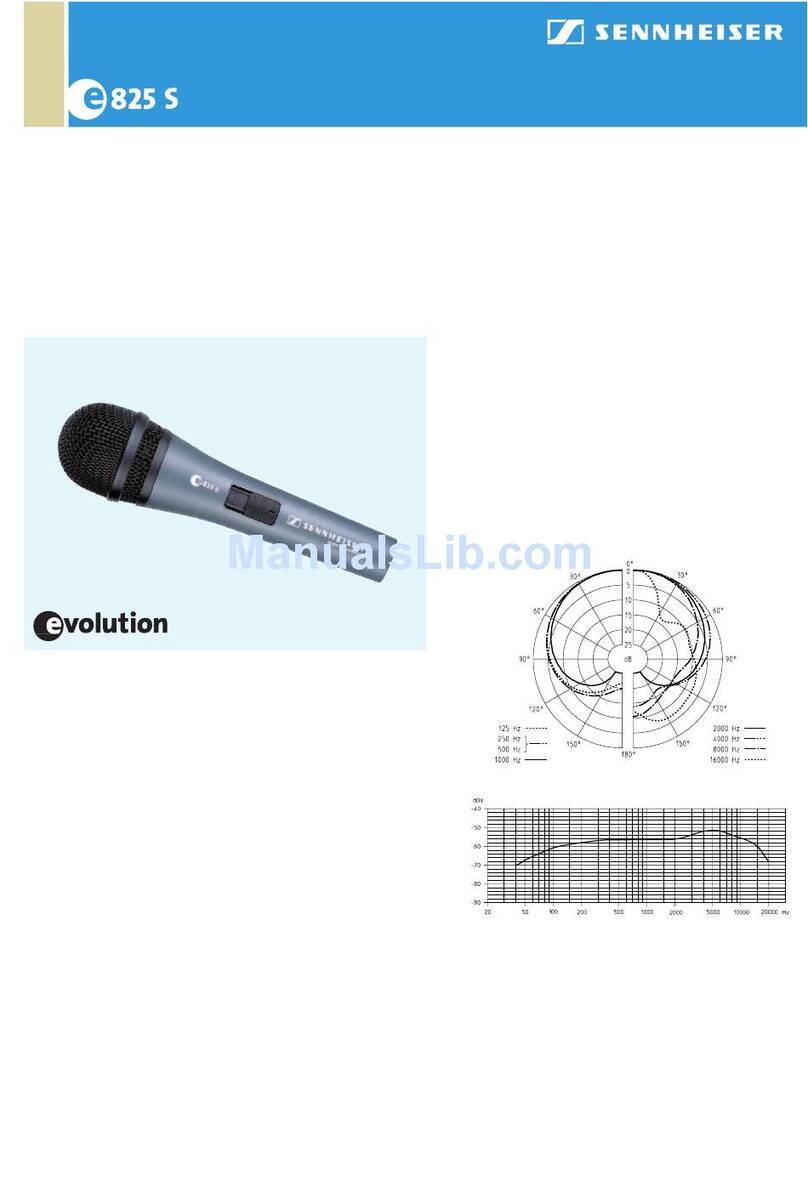Sennheiser E 825 S - datasheet