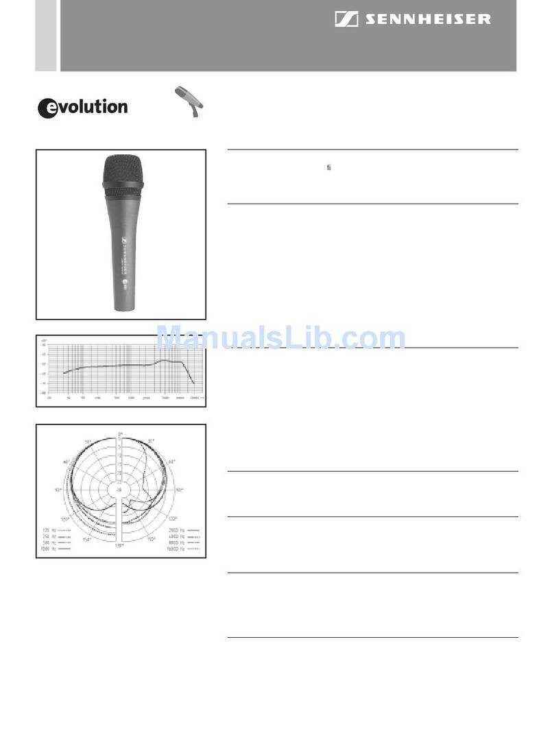 Sennheiser Evolution E 835 Product sheet