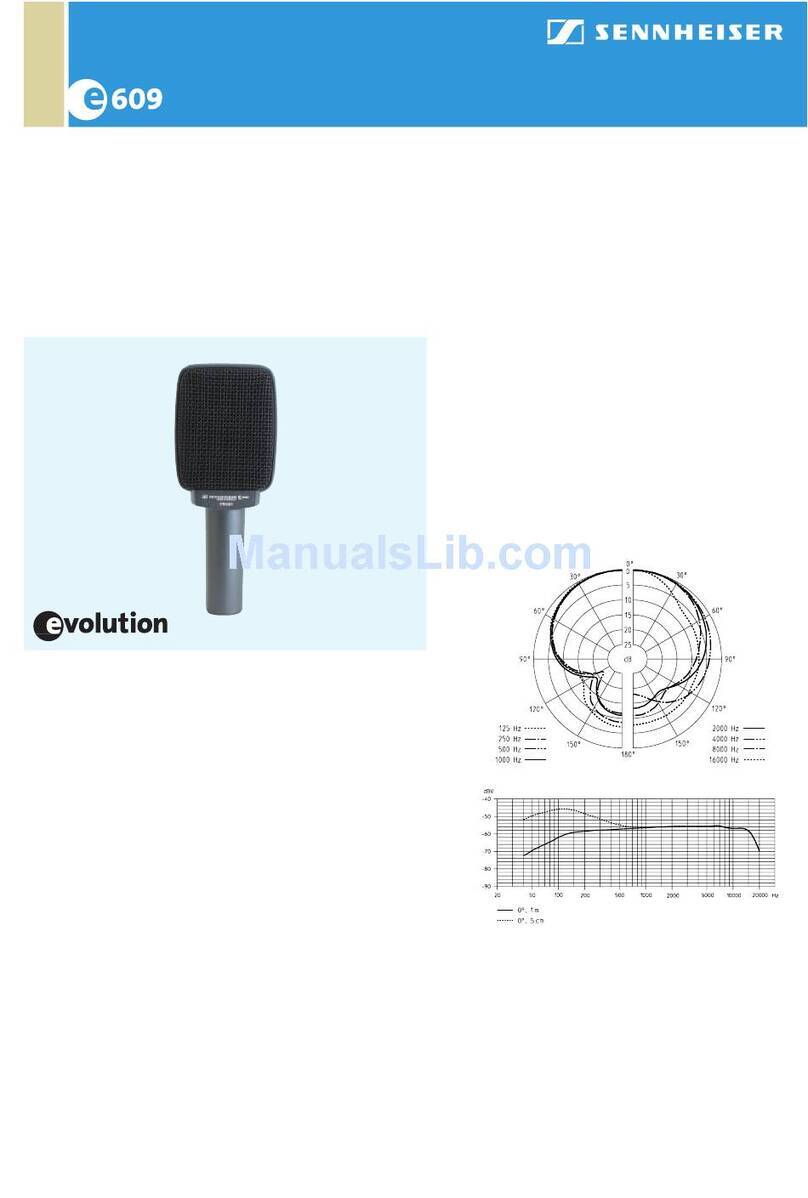 Sennheiser e 609 silver Product sheet