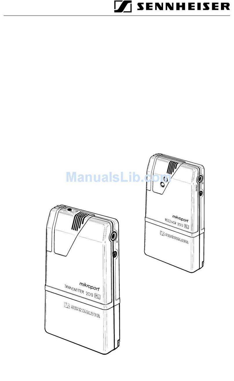 Sennheiser EK 2013 PLL User manual