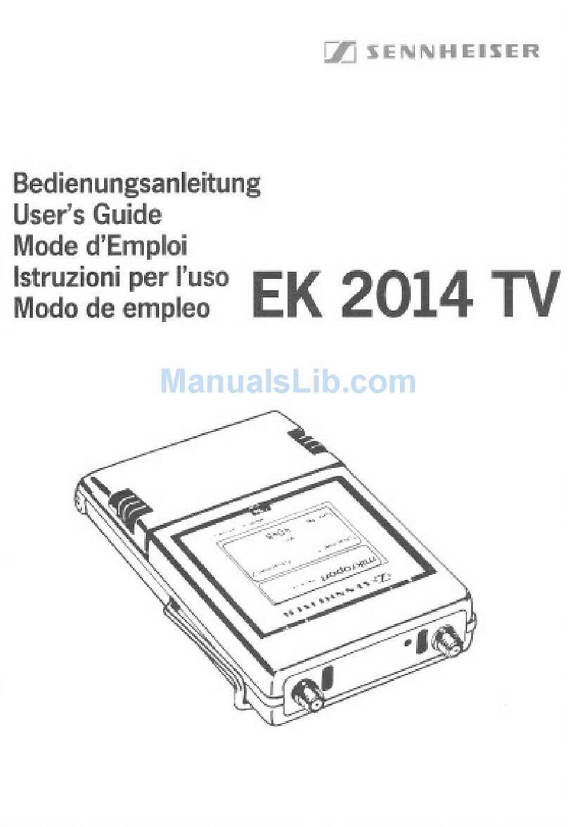 Sennheiser EK 2014 TV User manual