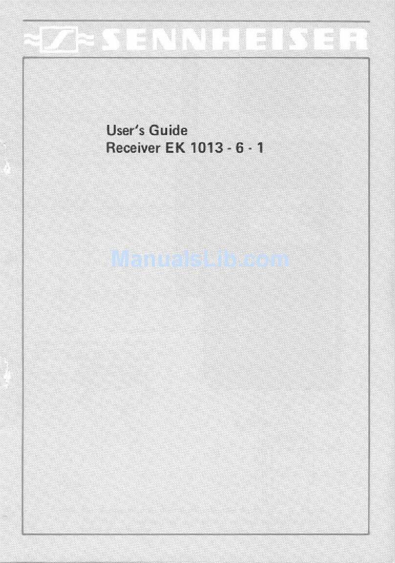 Sennheiser EK 1013-6-1 User manual
