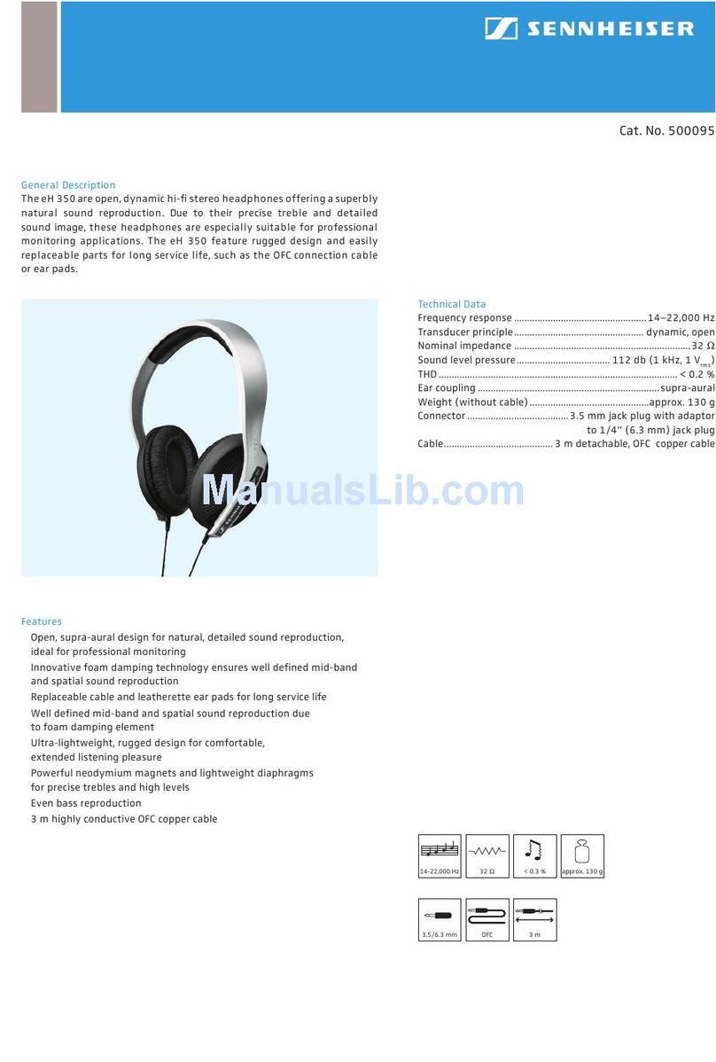 Sennheiser EH 350 datasheet