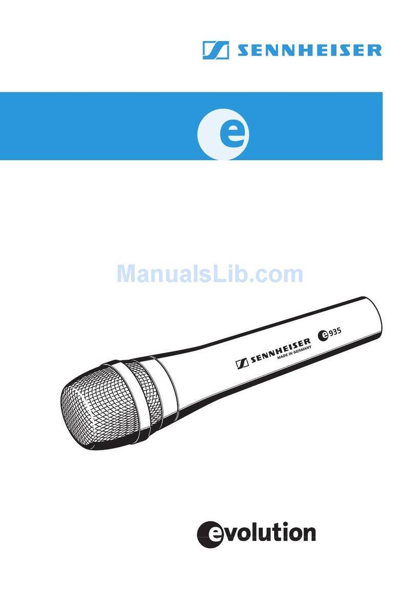 Sennheiser Evolution E 935 User manual Sennheiser Evolution E 935 User manual