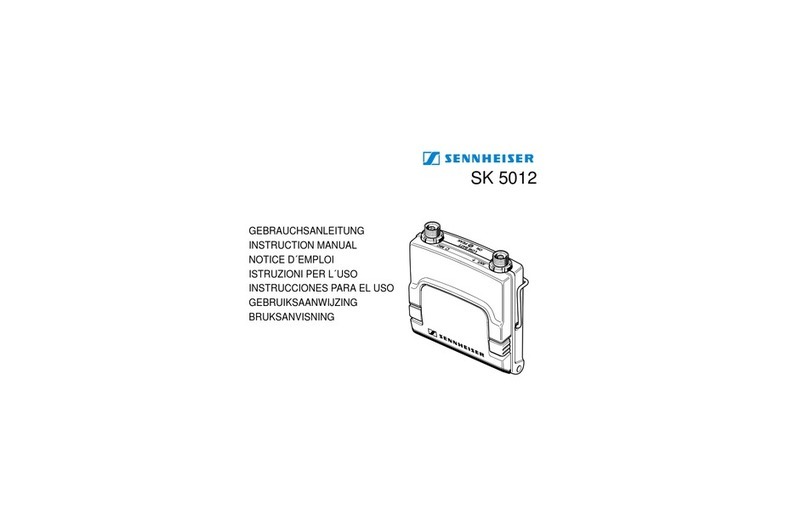 Sennheiser SK 5012 User manual
