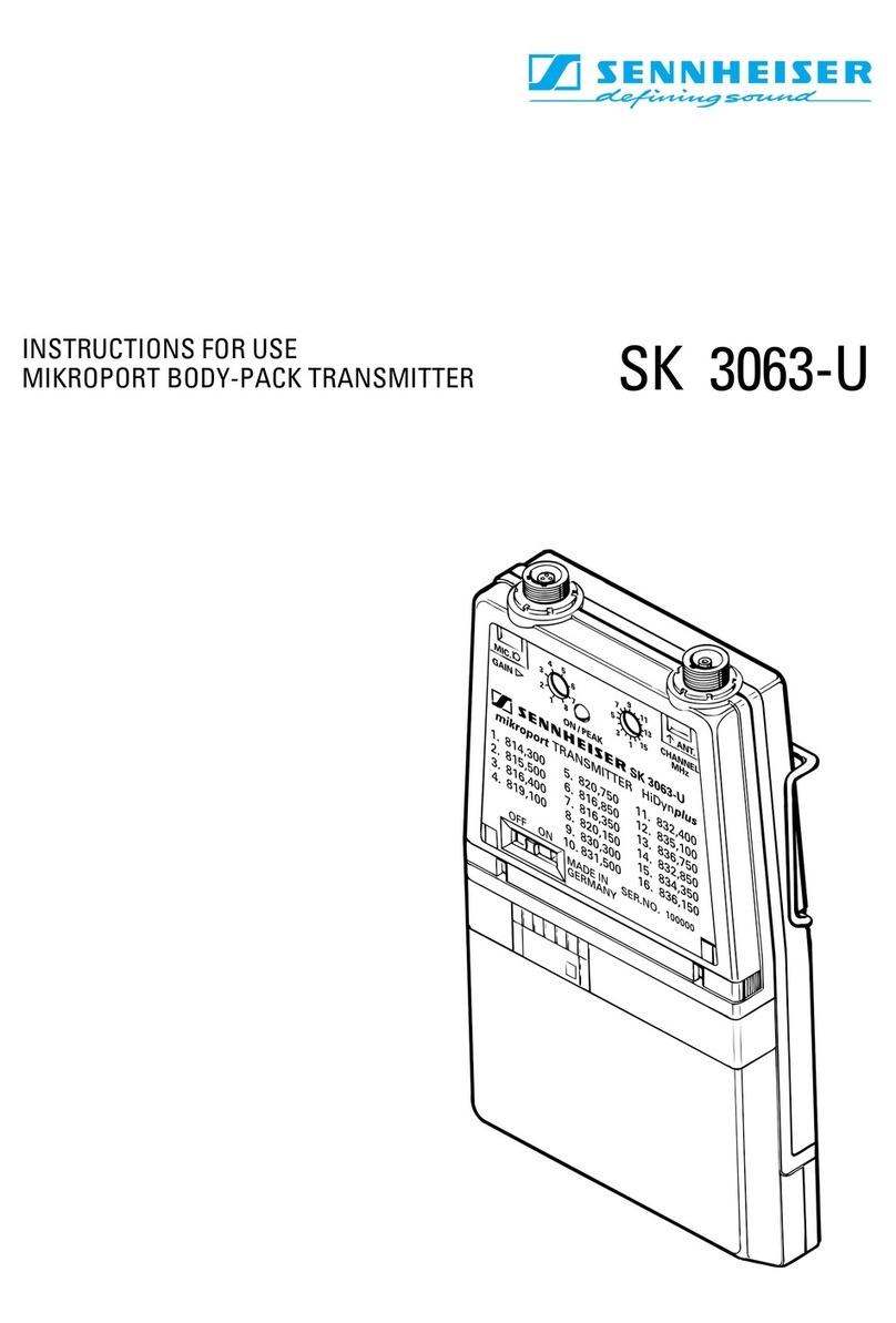 Sennheiser SK 3063-U Instructions for use