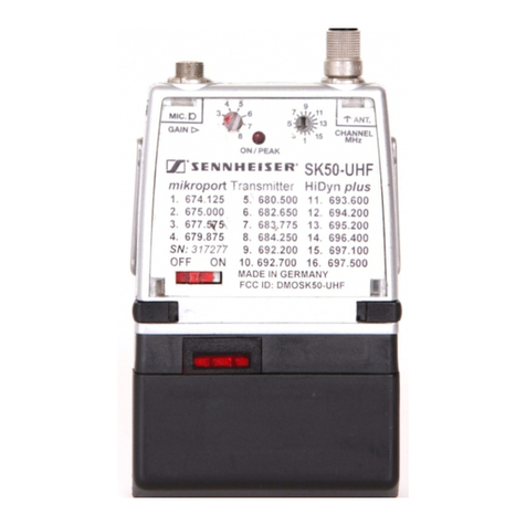 Sennheiser SK 250 - ANNEXE 317 Instructions for use