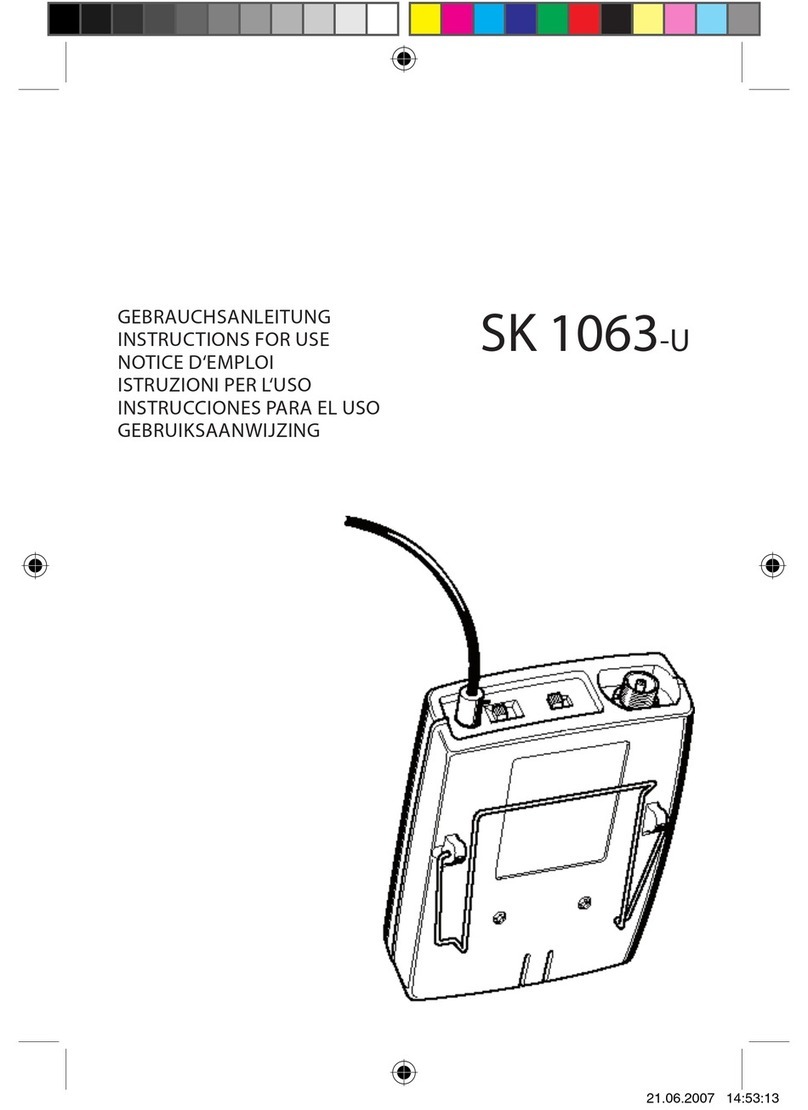 Sennheiser SK 1063-U User manual