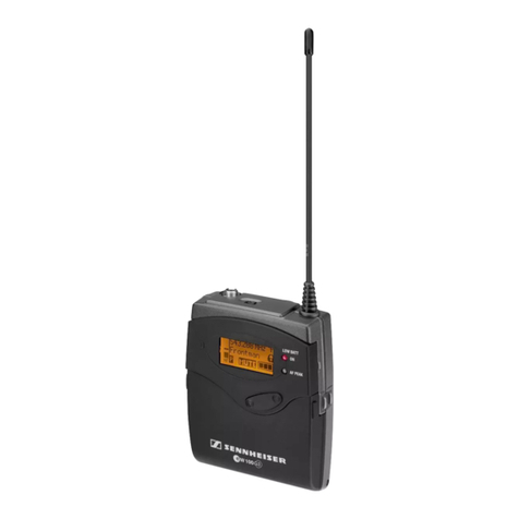 Sennheiser SK 100 G3 instruction manual