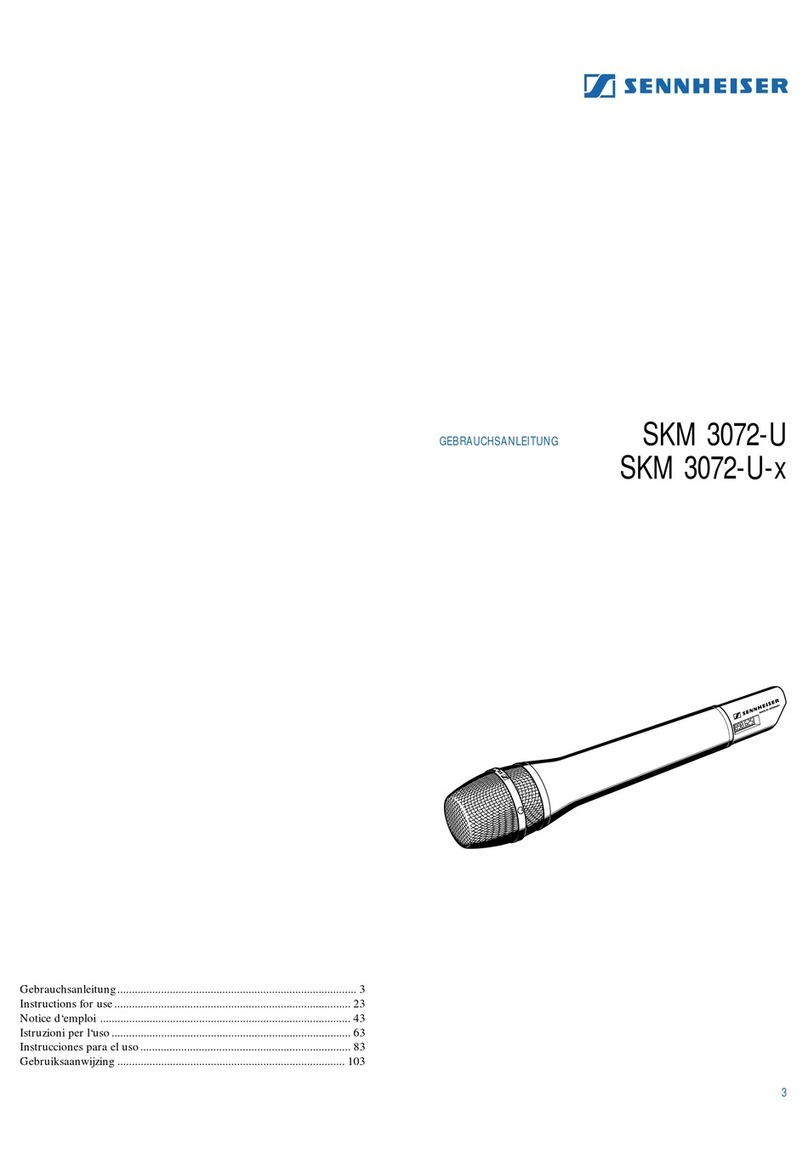 Sennheiser SKM 3072-U-X Gebrauchsanleitung