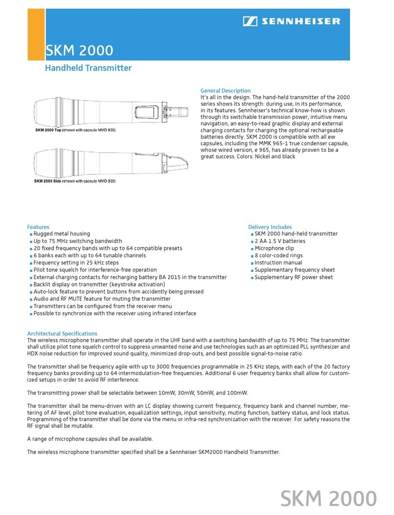 Sennheiser SKM 2000 specification