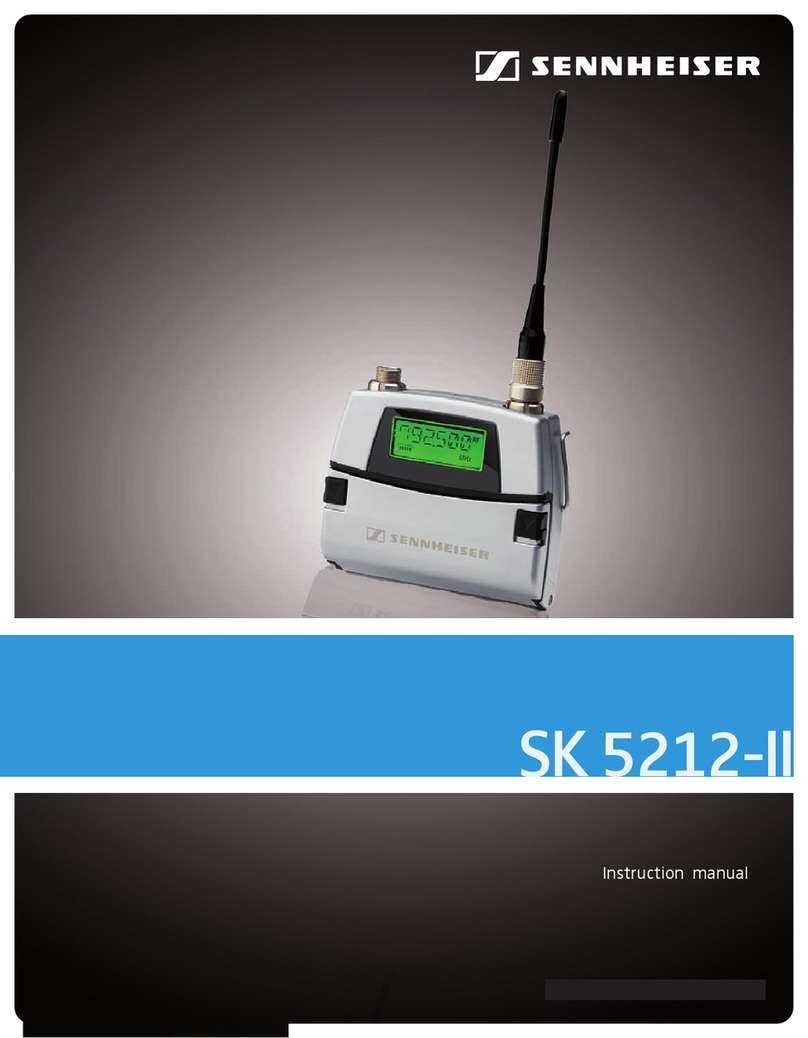 Sennheiser SK 5212-II - FREQUENCY TABLES instruction manual