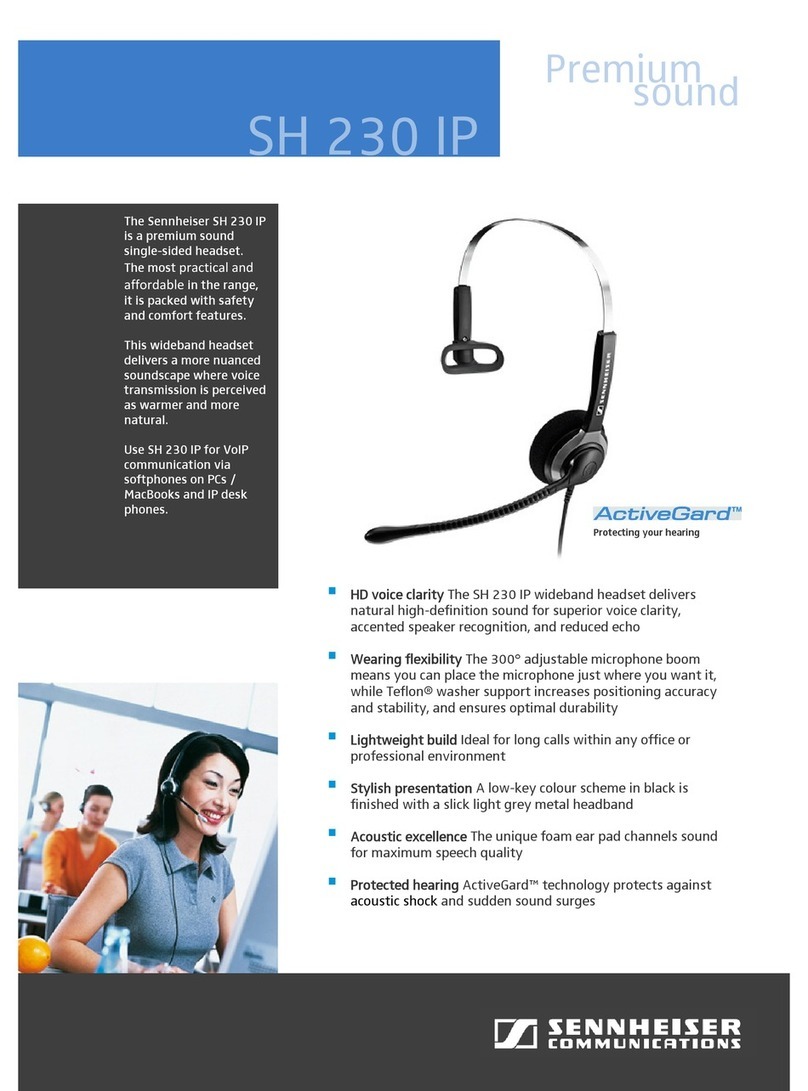 Sennheiser SH 230 IP User manual