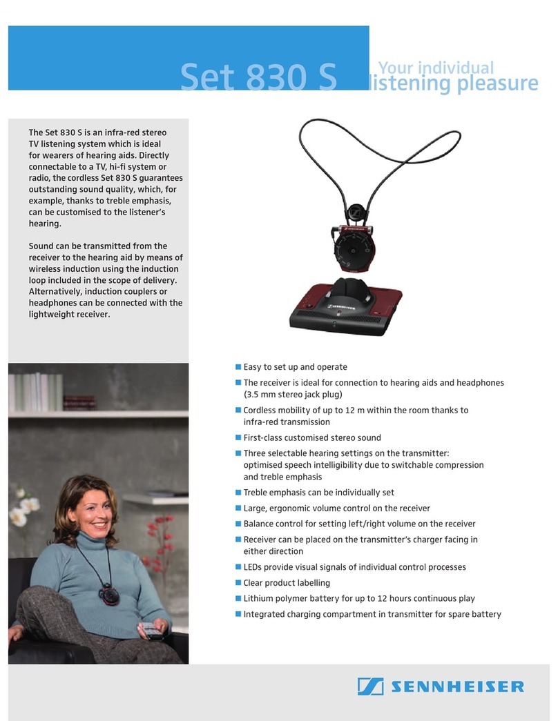 Sennheiser Set 830 S Instruction manual