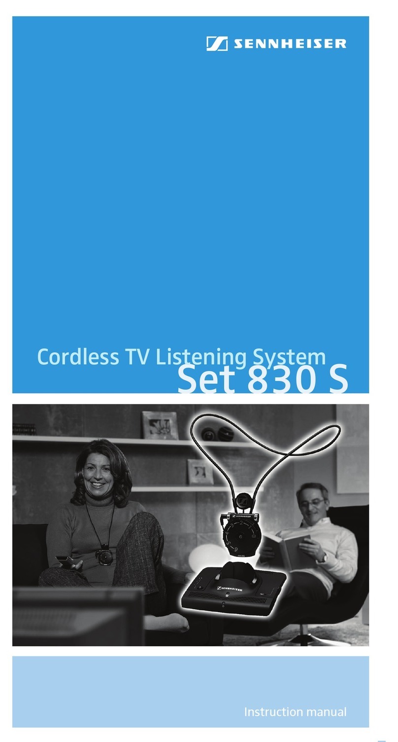 Sennheiser SET 830 S - 04-09 instruction manual