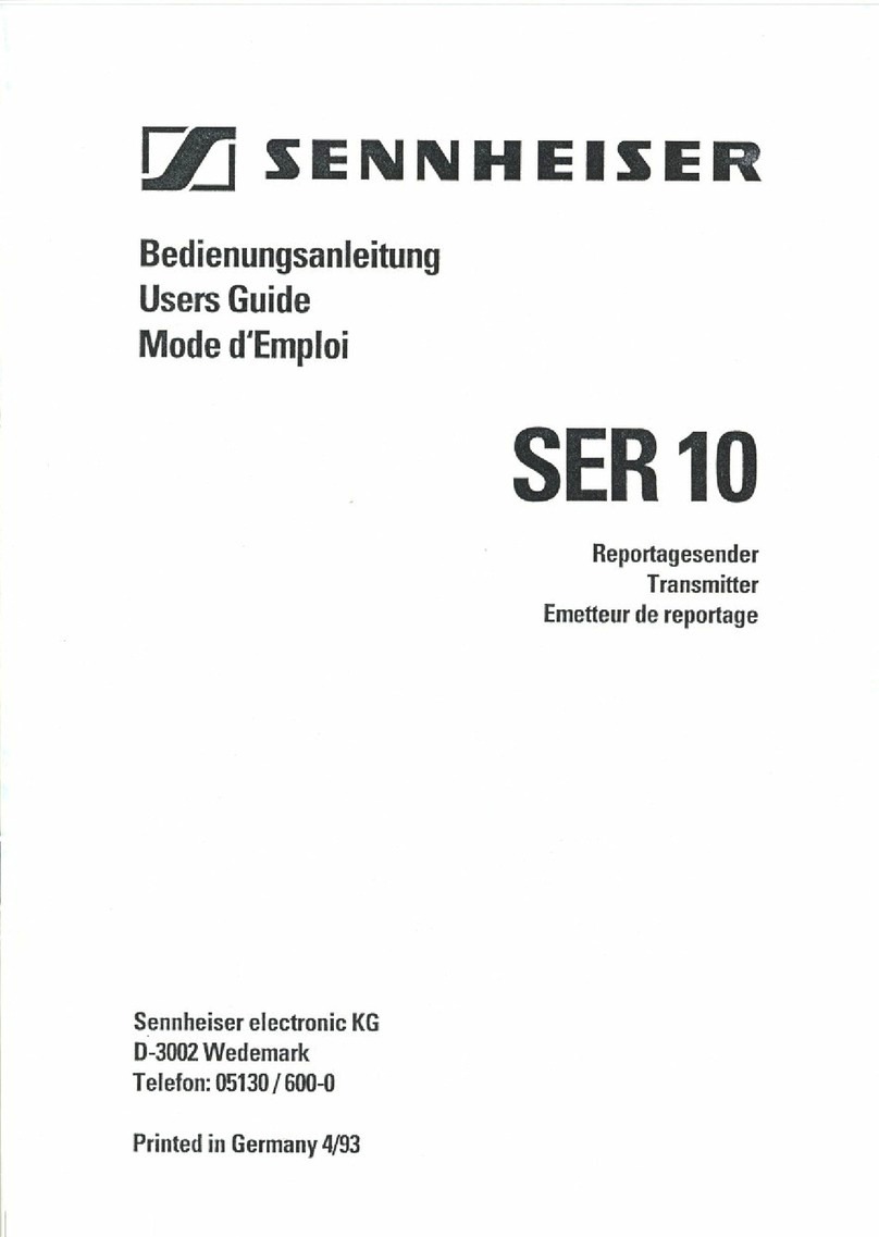 Sennheiser SER 10 user guide