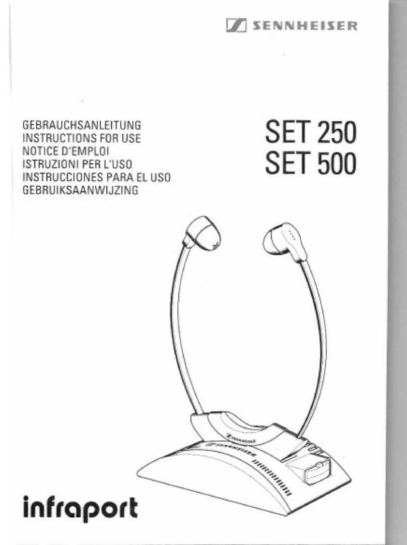 Sennheiser SET 500 User manual