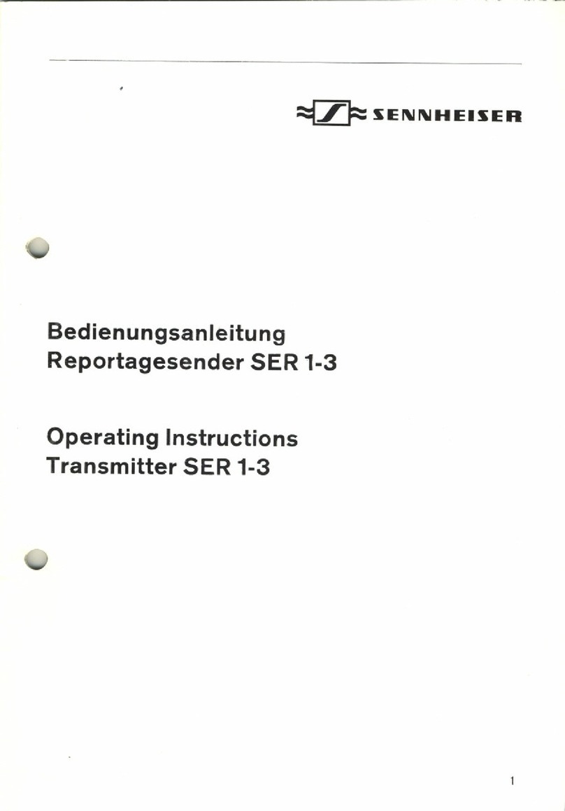 Sennheiser SER 1-3 operating instructions