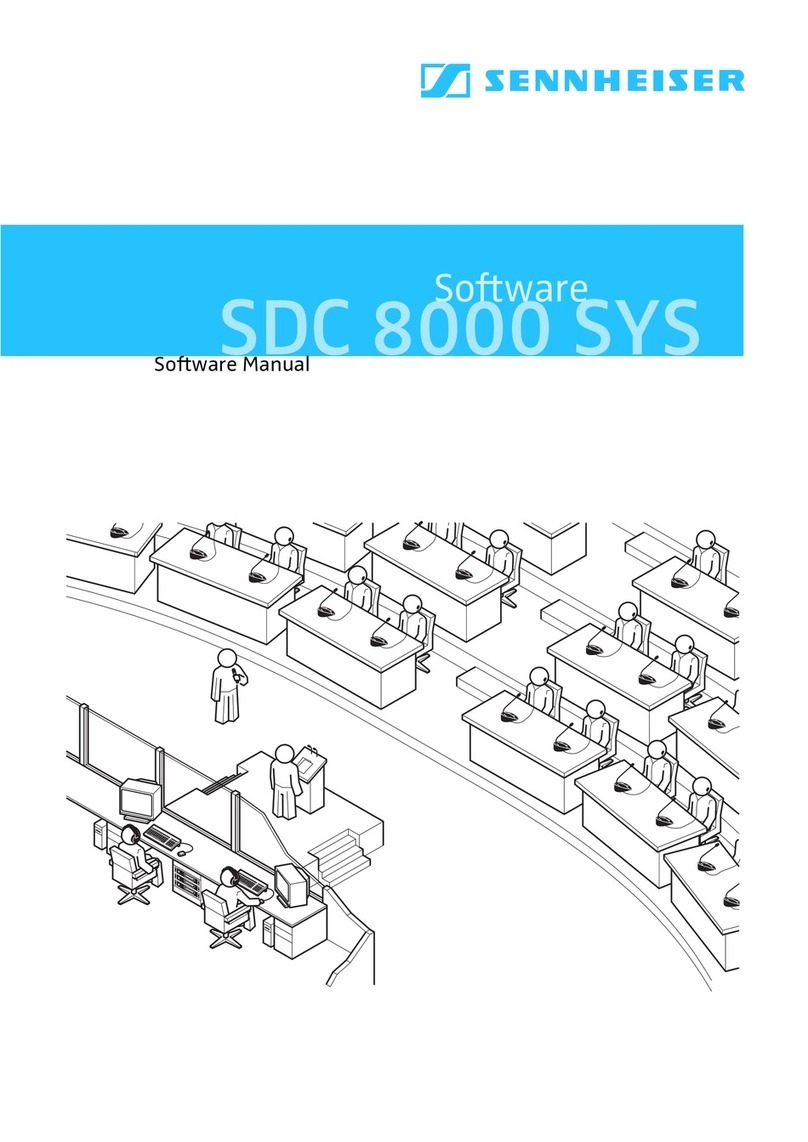 Sennheiser SDC 8000 SYS Software manual