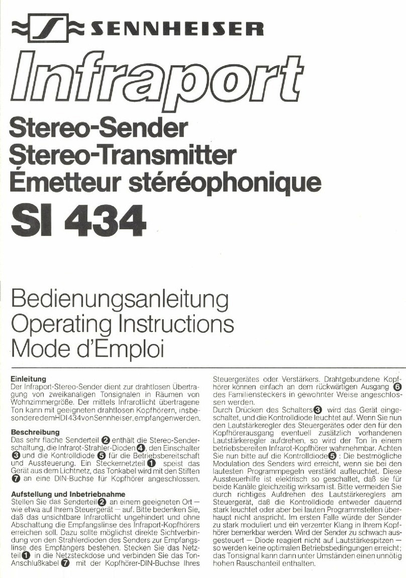 Sennheiser SI 434 User manual