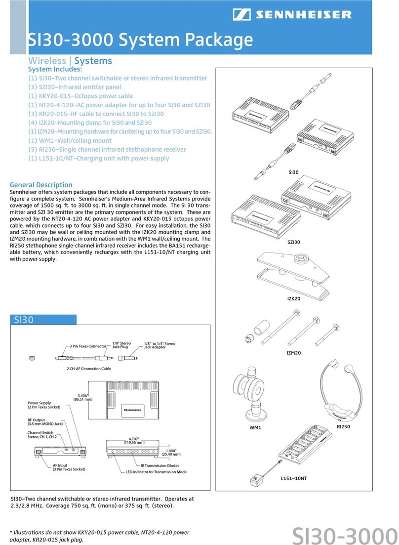 Sennheiser SI 30-3000 SINGLE Product sheet