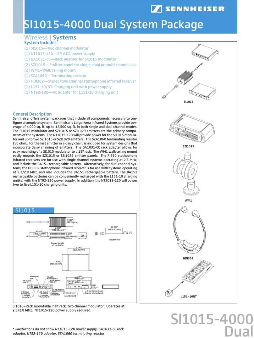 Sennheiser SI 1015-4000 DUAL Product sheet
