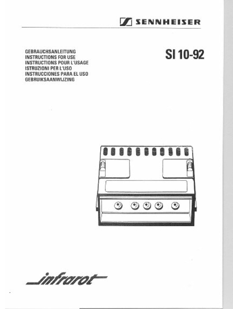 Sennheiser SI 10-92 User manual