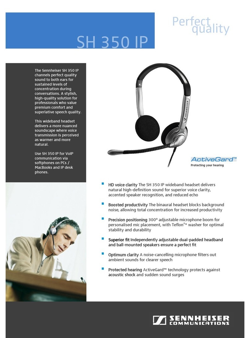 Sennheiser SH 350 IP User manual