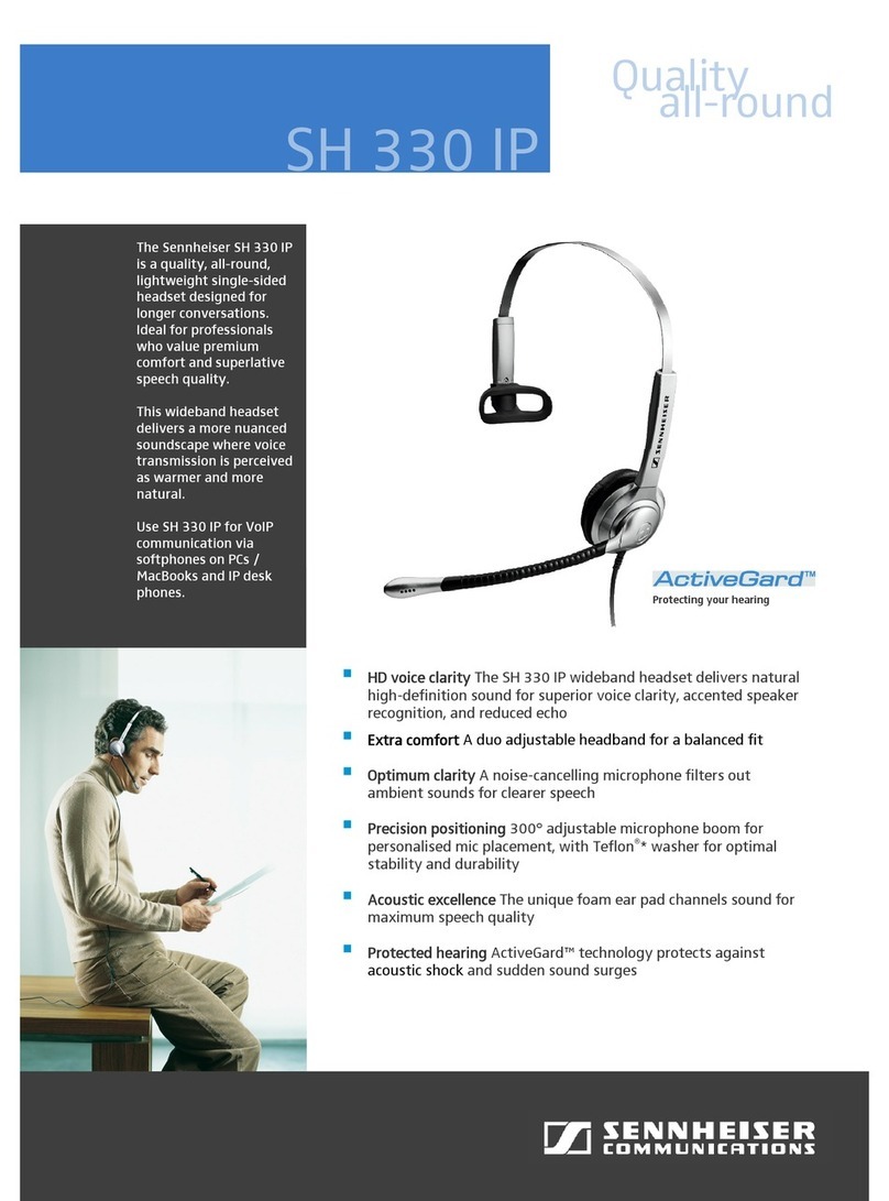 Sennheiser SH 330 IP datasheet