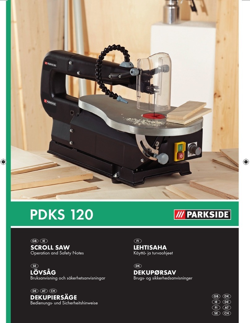 Parkside KH 3038 SCROLL SAW User manual