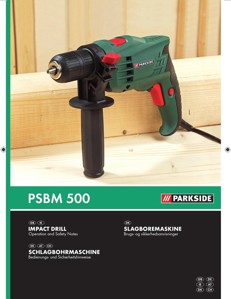 Parkside KH 3035 IMPACT DRILL Operation and safety notes