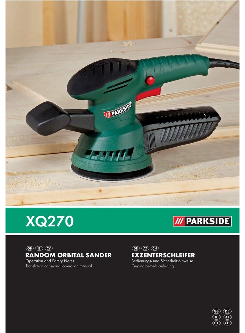 Parkside KH 3028 RANDOM ORBITAL SANDER User manual