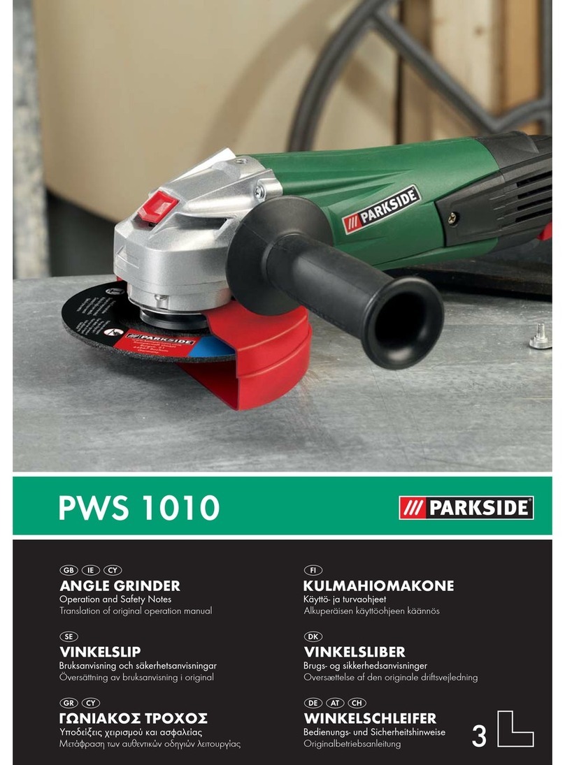 Parkside KH 3019 ANGLE GRINDER User manual
