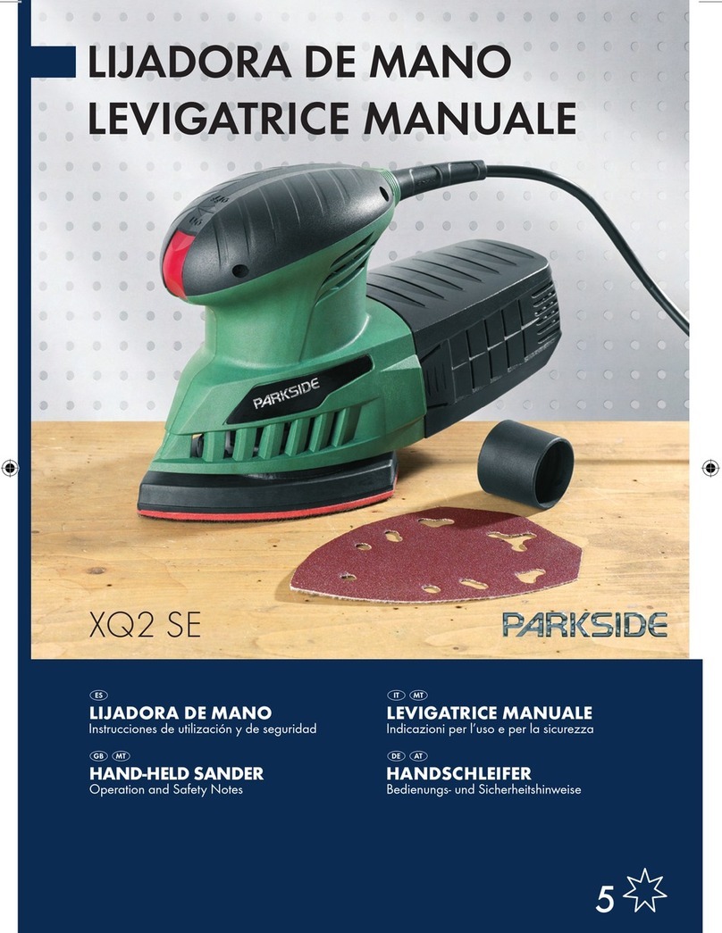 Parkside KH 3029 HAND-HELD SANDER User manual