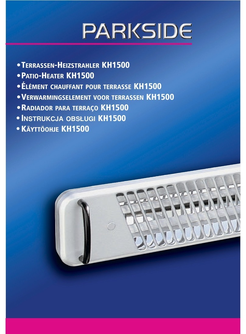 Parkside KH 1500 PATIO-HEATER manual