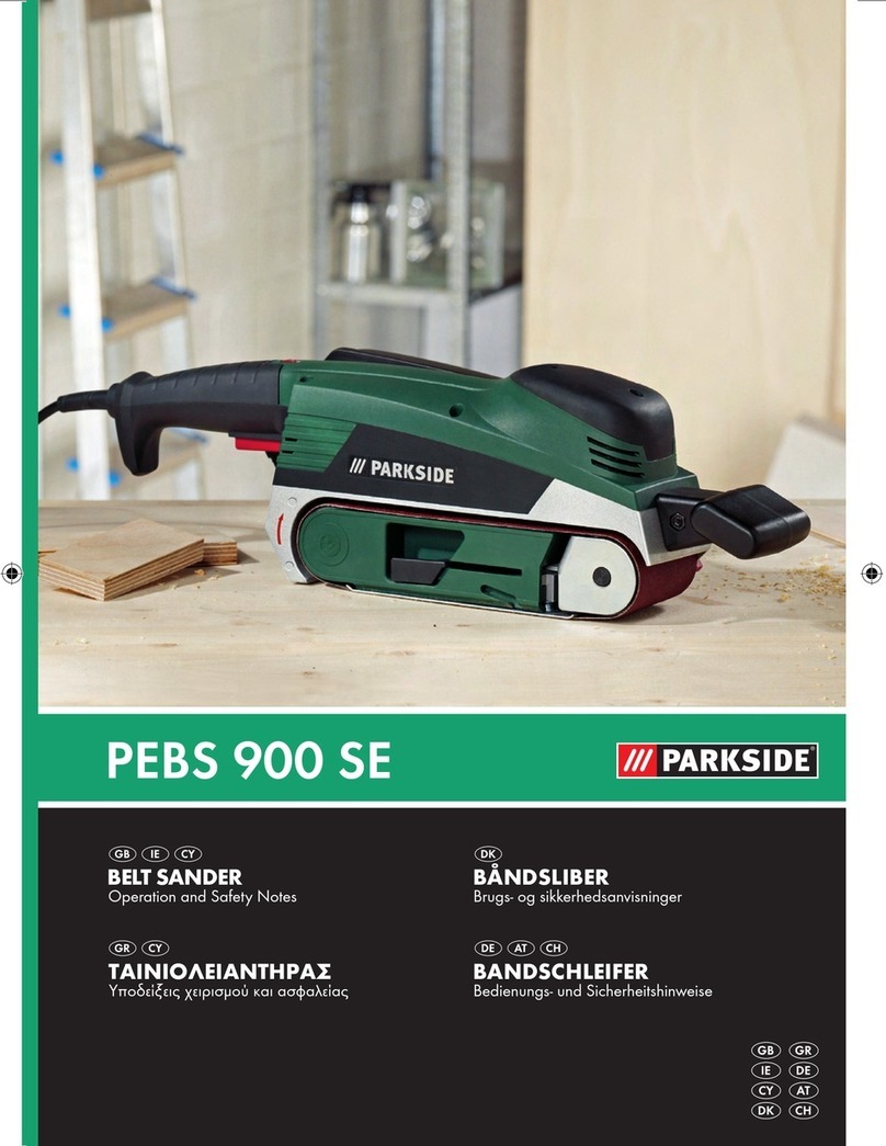 Parkside KH 3020 BELT SANDER manual