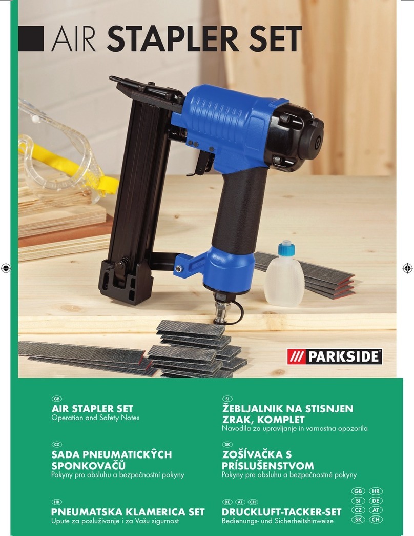 Parkside STAPLER Operation and safety notes