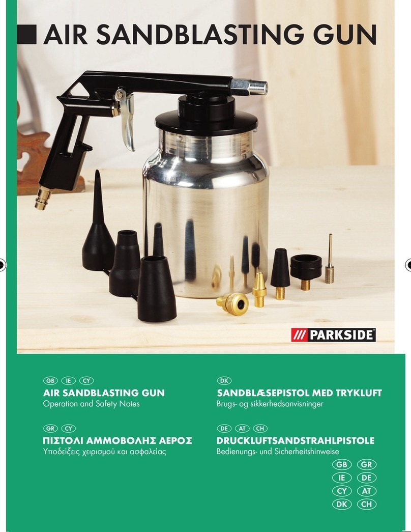 Parkside AIR SANDBLASTING GUN - 2 Operation and safety notes Parkside AIR SANDBLASTING GUN - 2 Operation and safety notes