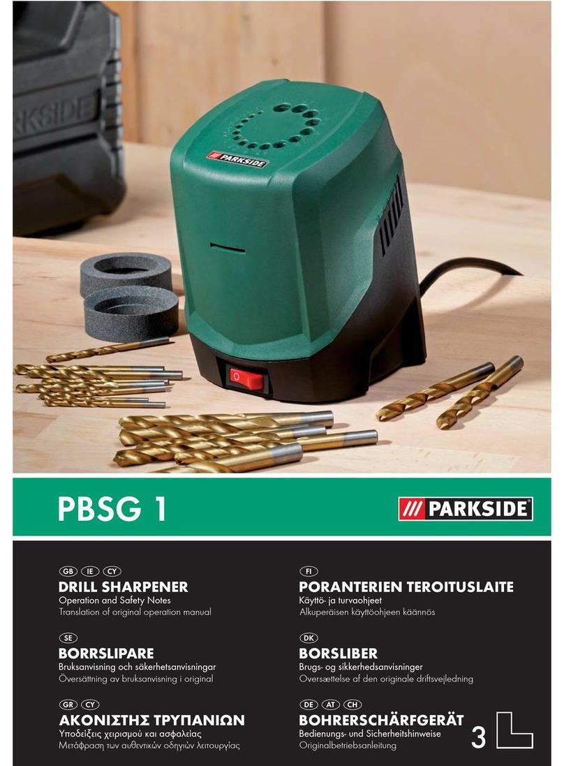 Parkside KH 3049 DRILL SHARPENER User manual